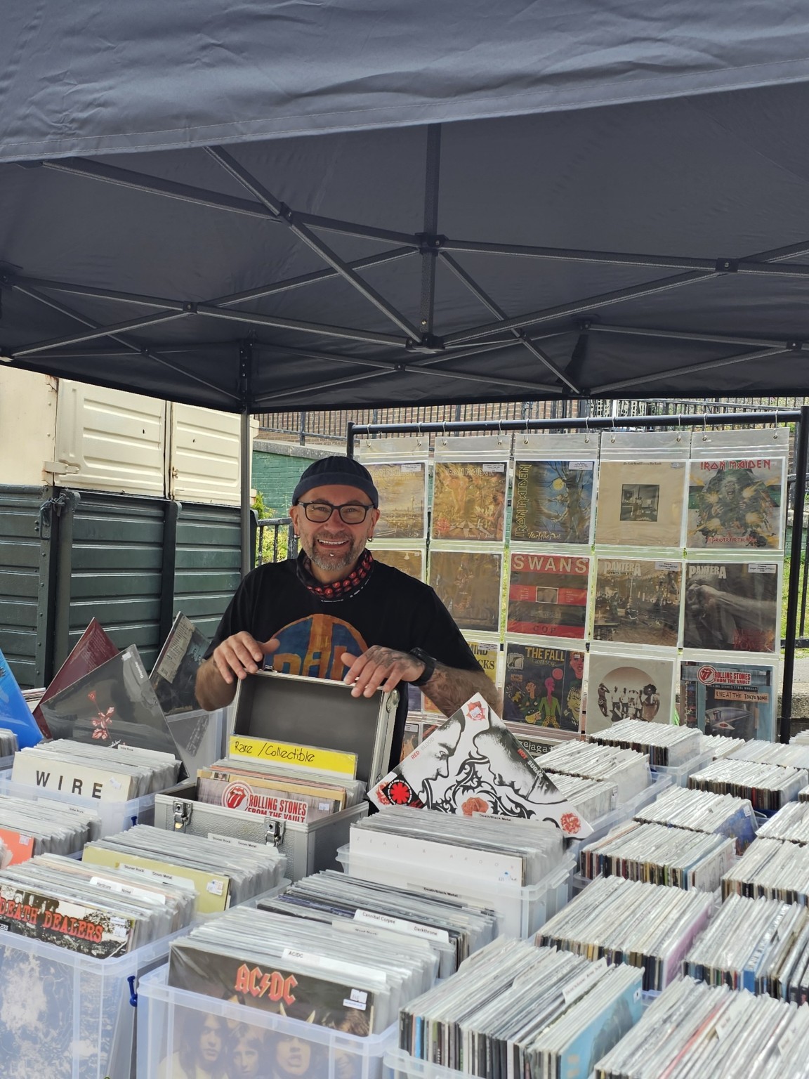 Bracknell Records stall with a large selection of records
